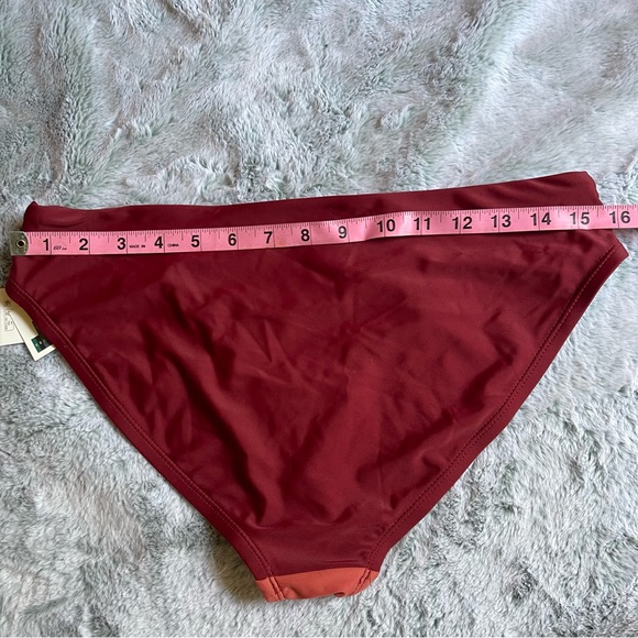 Time & Tru Colorblock Pink/Orange/Maroon Bikini Bottom Size M - NWT - Picture 7 of 12